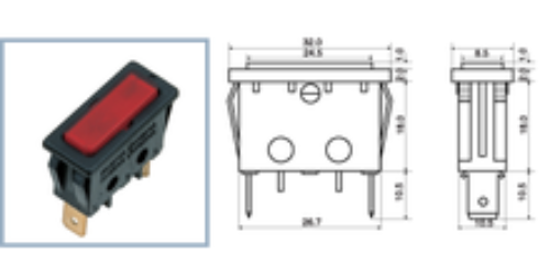다전전기 네온램프 표시용홀더 F-WLS (AC220V)