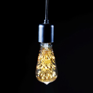 LED 에디슨 램프 눈꽃 ST64-G 1.8W