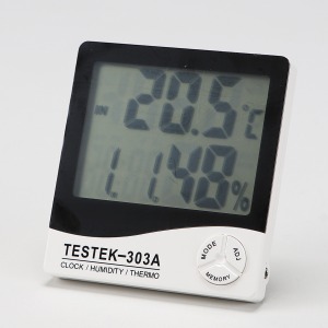 온습도계 디지털 TESTEK-303A 흑색
